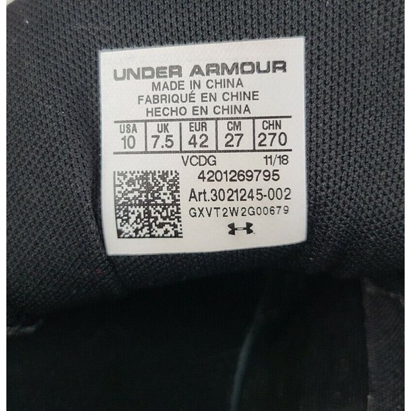 Under Armour Charged Intake 3 Women's (10) Black Running Shoes 3021245-002 - Picture 12 of 12